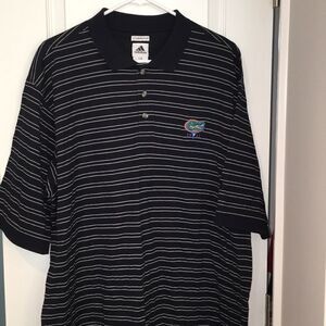 Black stripe adidas Florida Gators Golf polo shirt